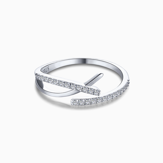 Shaya Open Wrap Adjustable Ring in Silver