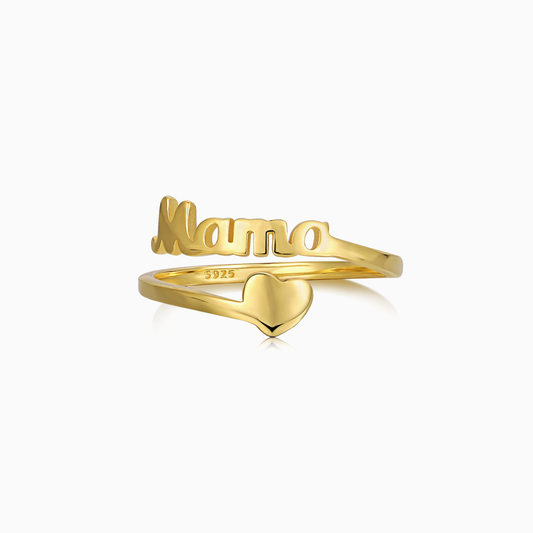 Mama Adjustable Ring in Gold
