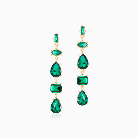 Lina Eris Green Gemstone Earrings