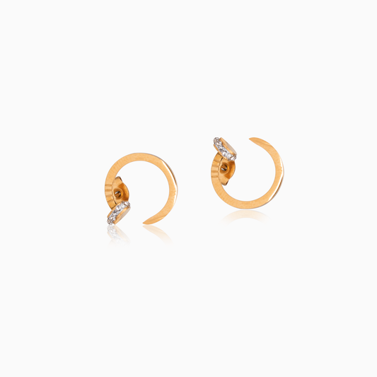 Lina Artemis Hoop Earrings in Gold