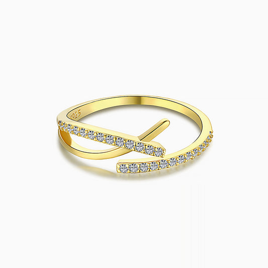 Shaya Open Wrap Adjustable Ring in Gold