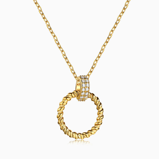 Circle Pendant in Gold