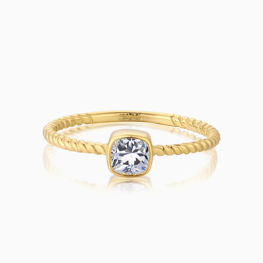 Voya Solitaire Auger Ring
