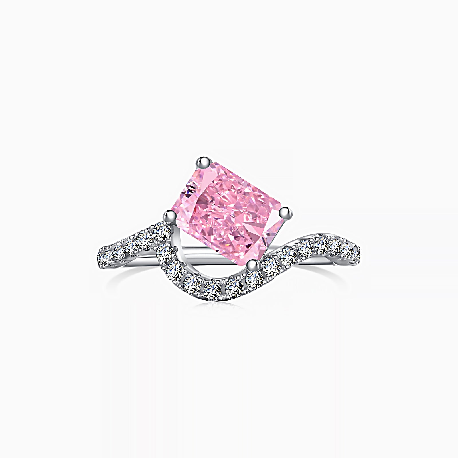 Showroom of 916 gold hallmark pink stone design ring | Jewelxy - 166087