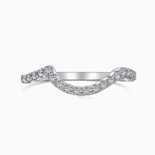 Pavé Stackable Ring in Silver
