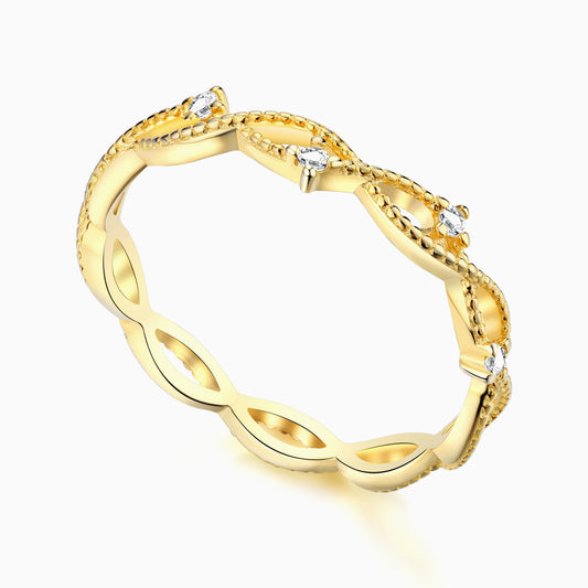 Twisted Ring in Gold