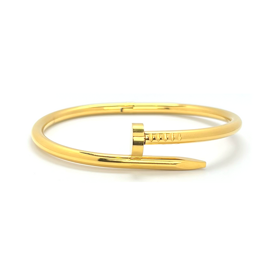 Mona Nail Bangle Bracelet in Gold
