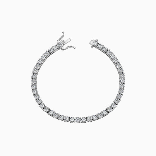 4mm Tennis Bracelet in Silver